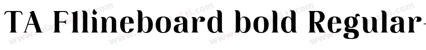 TA F1lineboard bold Regular字体转换